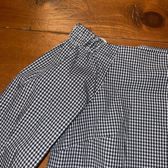 Babaton Gingham Off The Shoulder Shirt Blouse - Picture 5 of 10